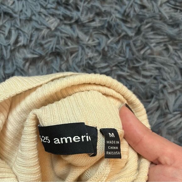 525 America 100% Merino Wool Oversized Turtleneck Sweater Size M - Picture 5 of 5